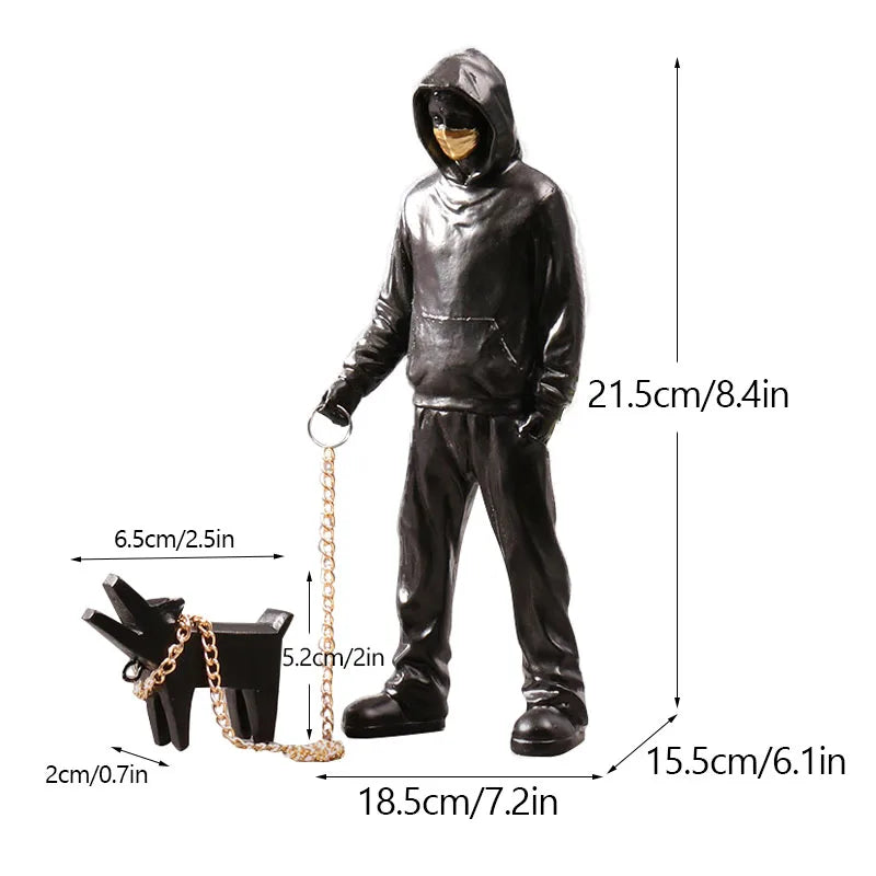 Banksy-Figuren | Pop-Art-Dekor | Moderne Wohnaccessoires