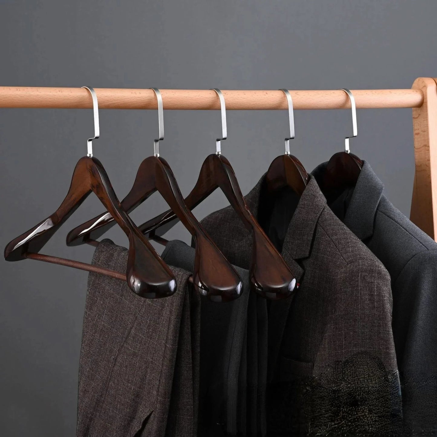 Premium Solid Wood Closet Hangers