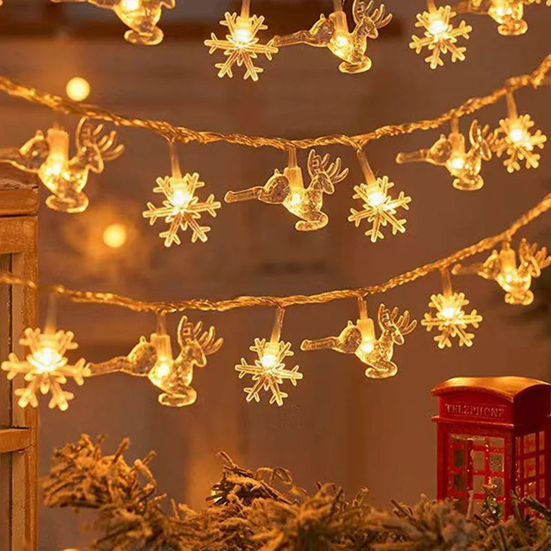 Bunte LED-Lichterketten für den Weihnachtsbaum