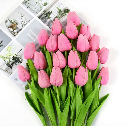 Wunderschönes künstliches Tulpen-Blumenarrangement