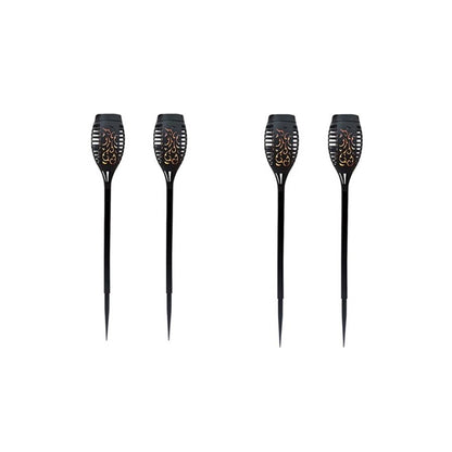 Solarbetriebene LED-Außenlampe mit Flammeneffekt