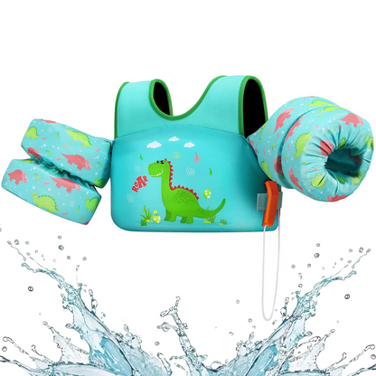 Schwimmweste für Kinder mit Schwimmkörpern und Sicherheitspfeife