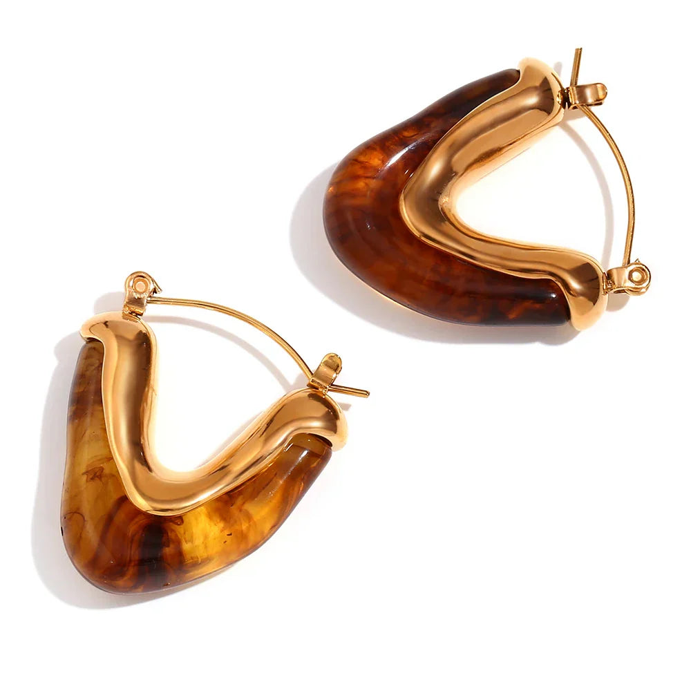 Halri | Elegante 18-karätige Goldcreolen