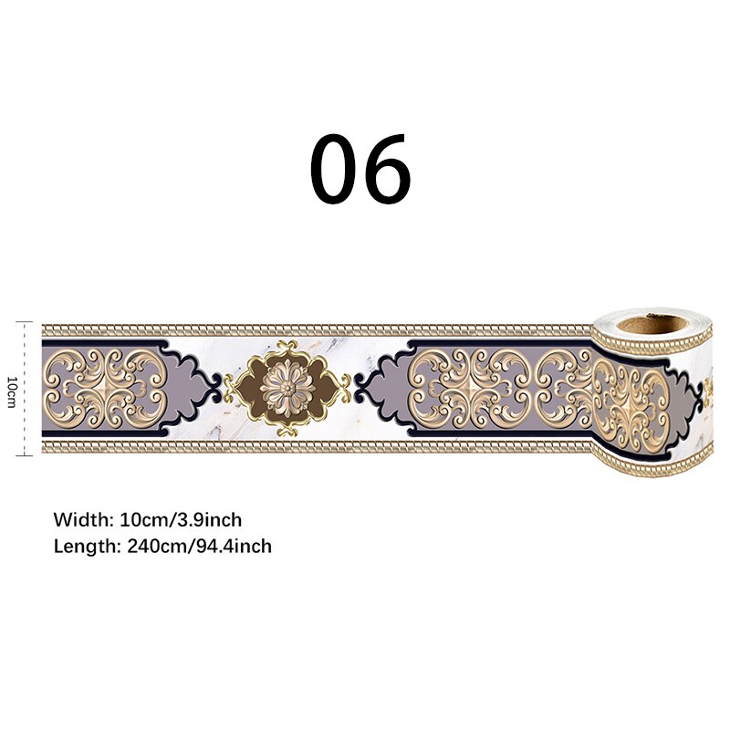 Leicht abziehbares, wasserfestes Bordüren-Wandklebeband