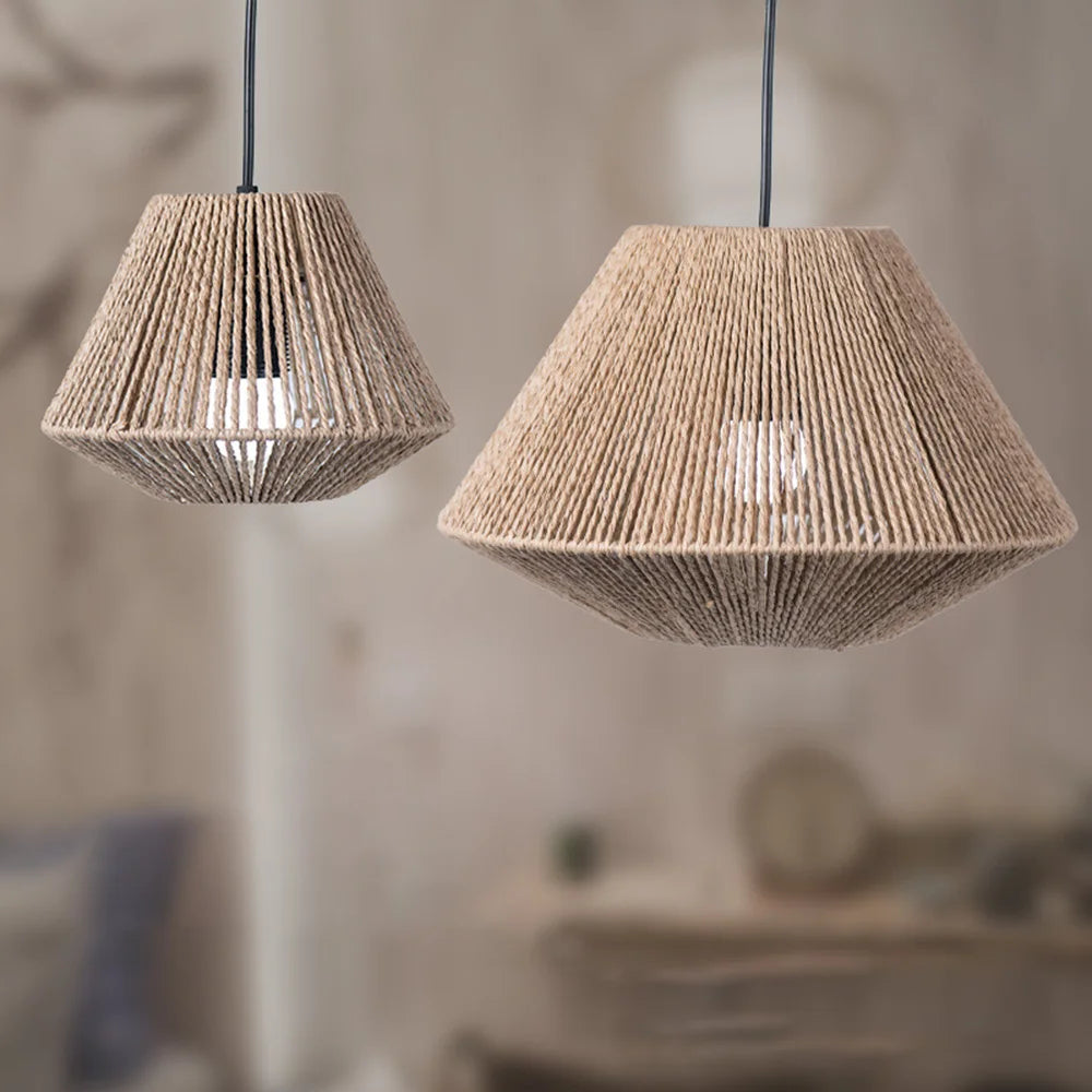 Natural Woven Pendant Light - Halri
