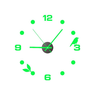 3D-Leucht-Wanduhr (geräuschlos)