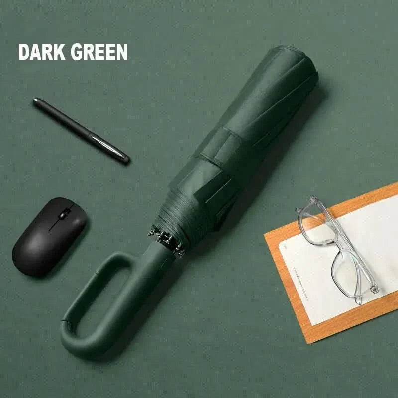 Wasserdichter, windfester Kompaktschirm mit UV-Schutz