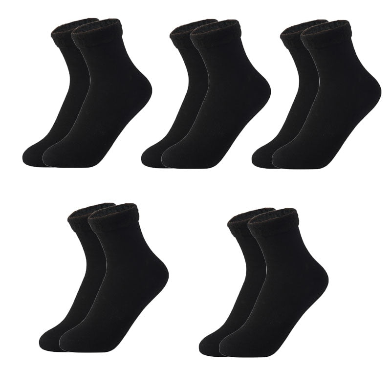 Kuschelige, wärmeisolierende, dicke Wintersocken
