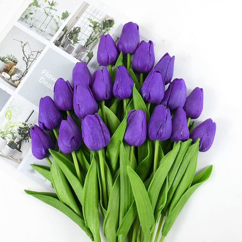 Wunderschönes künstliches Tulpen-Blumenarrangement