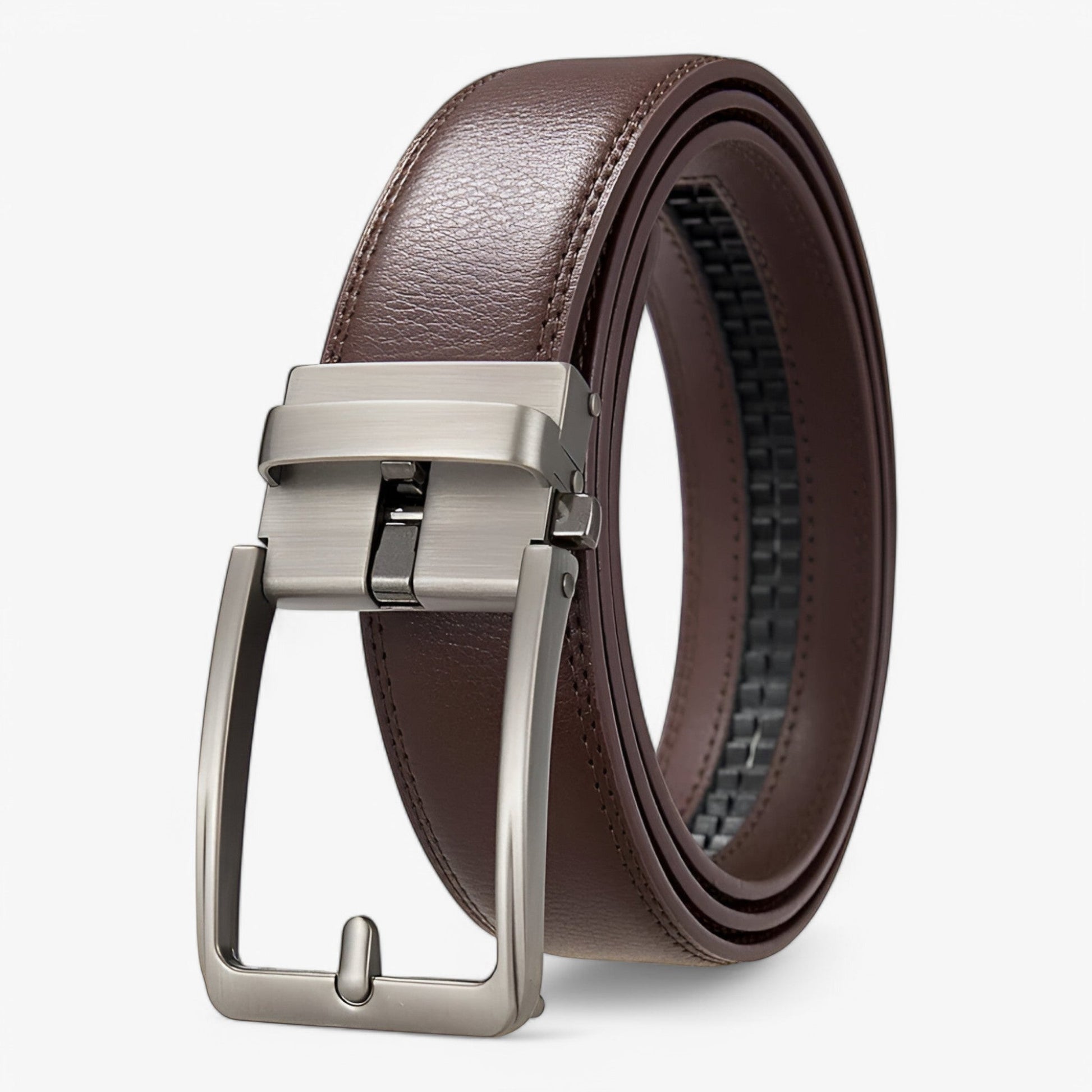 Slim Leather Belt for Men - Classic Simple Designer Strap - Halri