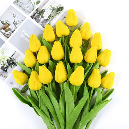 Wunderschönes künstliches Tulpen-Blumenarrangement