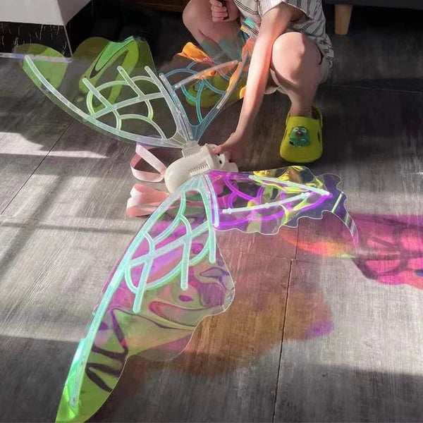 Bright LED Fairy Wing Costume for Kids and Adults