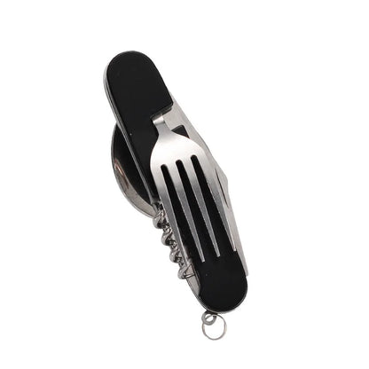Tragbares 4-in-1 Camping-Besteckset