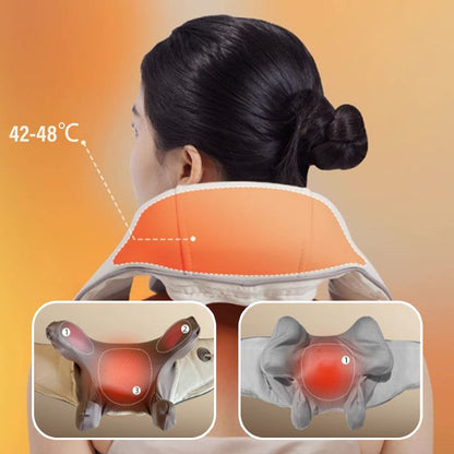 Heated Massage Pillow for Neck and Shoulders Relief