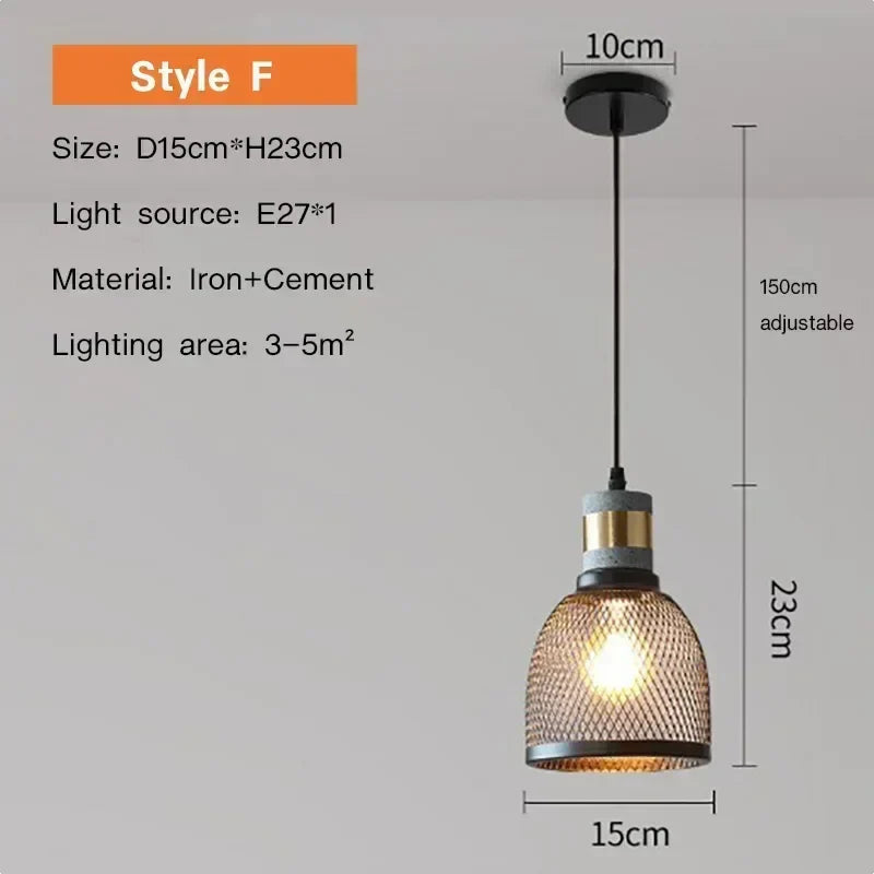 Vintage-Pendelleuchte im Landhausstil