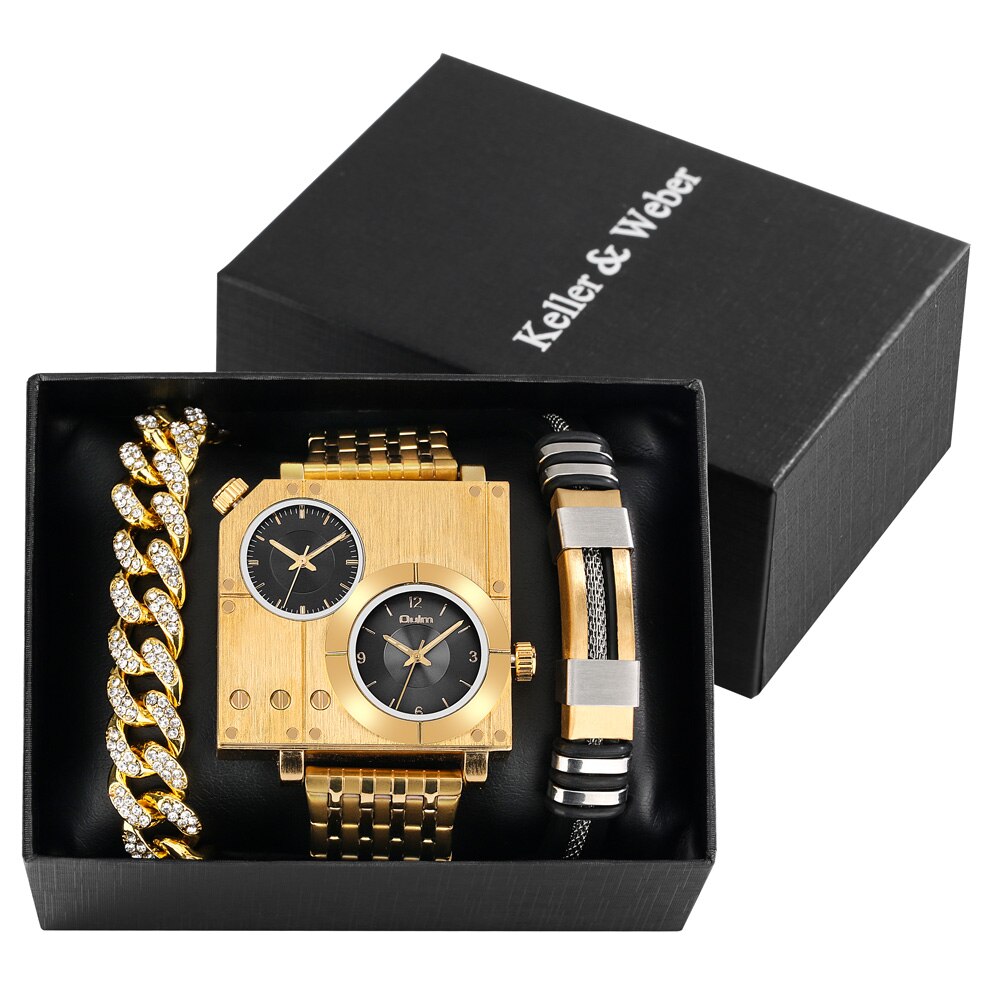 Stylish Square Watch Box Set for Men - Halri