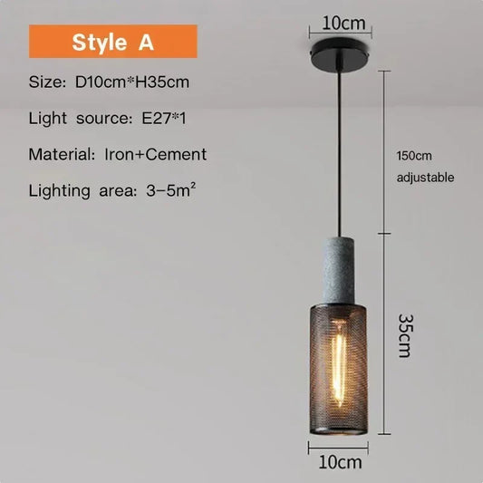 Vintage Farmhouse Pendant Light - Halri