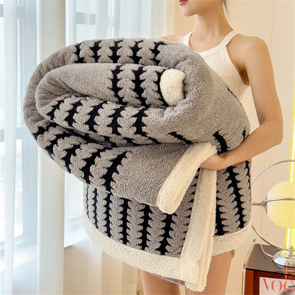 Plüsch-Fleecedecke, superweiche Kuscheldecke