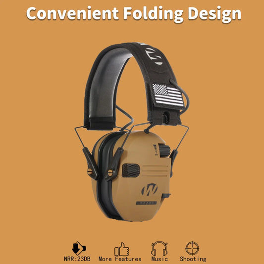 Pro Tactical Earmuffs with Noise Cancellation - Halri