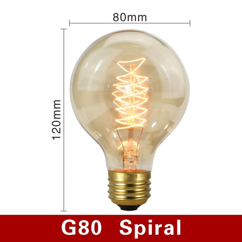 Edison-Glühbirnen im Retro-Stil