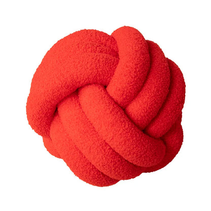 Dekoratives Kissen aus flauschigem Schaffell