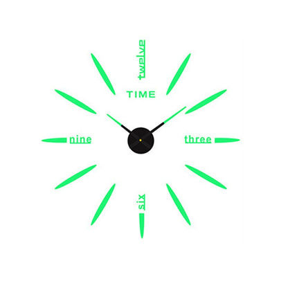 3D-Leucht-Wanduhr (geräuschlos)