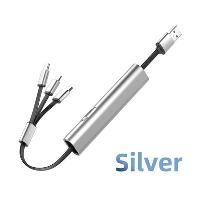Robustes 3-in-1-Metall-Schnellladekabel