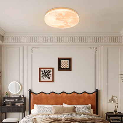 Round Modern Ceiling Lamp Warm Soft Lighting