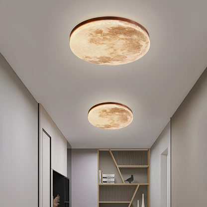 Round Modern Ceiling Lamp Warm Soft Lighting