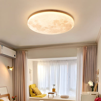 Round Modern Ceiling Lamp Warm Soft Lighting