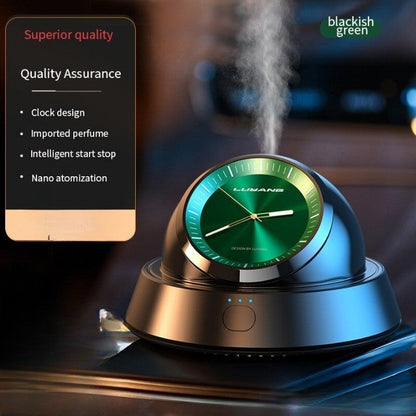 Frischluftreiniger fürs Auto mit intelligenter Uhr und Diffusor 