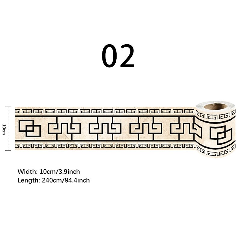 Leicht abziehbares, wasserfestes Bordüren-Wandklebeband