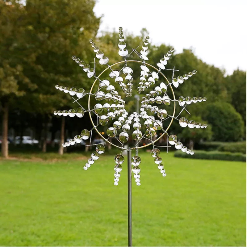 Bunte Solar-Windmühle Gartendekoration Spinner