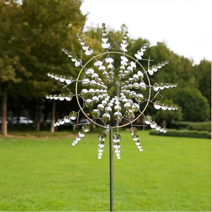 Bunte Solar-Windmühle Gartendekoration Spinner