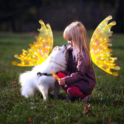 Bright LED Fairy Wing Costume for Kids and Adults