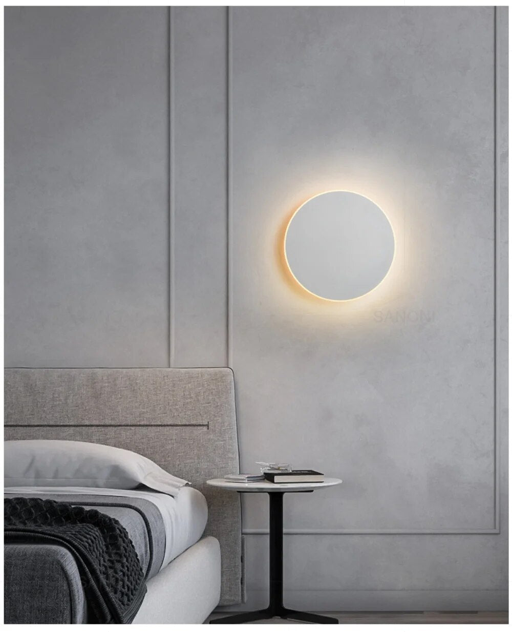 Runde moderne LED-Wandleuchte 