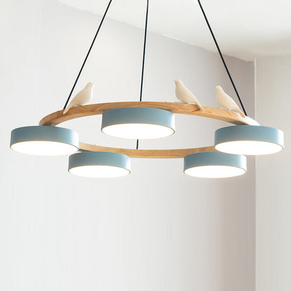 Beautiful Round Pendant LED Birdcage Light Fixture