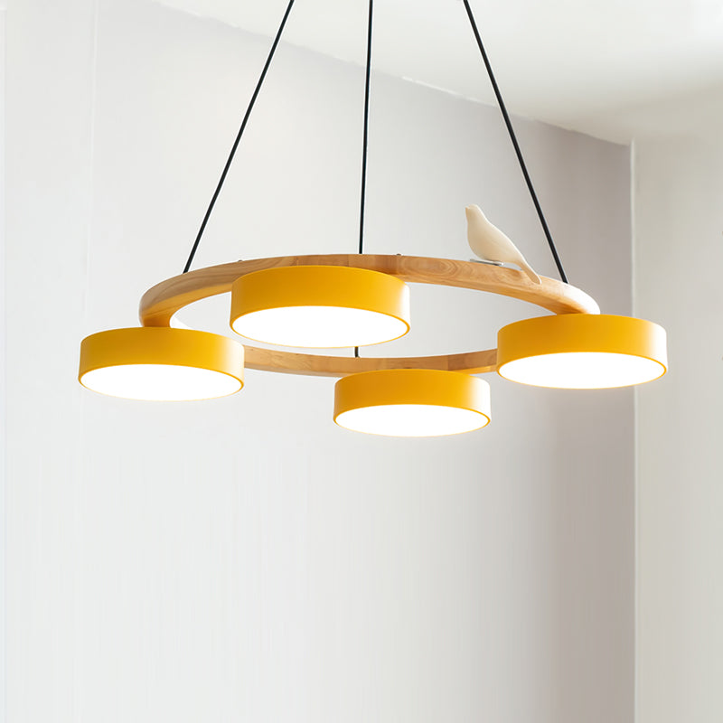 Beautiful Round Pendant LED Birdcage Light Fixture