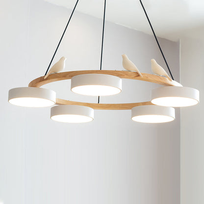Beautiful Round Pendant LED Birdcage Light Fixture