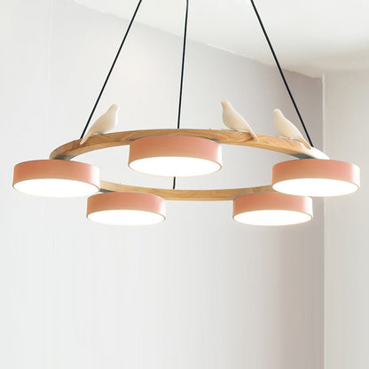 Beautiful Round Pendant LED Birdcage Light Fixture