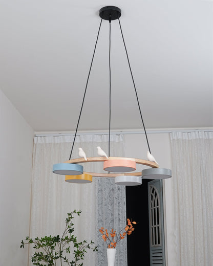Beautiful Round Pendant LED Birdcage Light Fixture