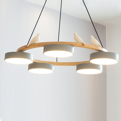 Beautiful Round Pendant LED Birdcage Light Fixture