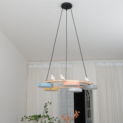 Beautiful Round Pendant LED Birdcage Light Fixture