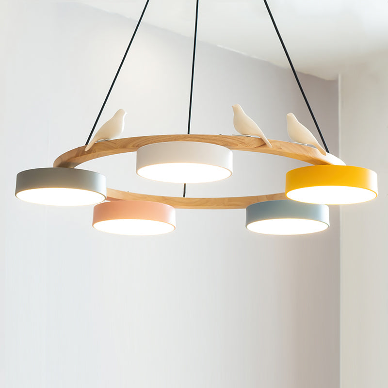 Beautiful Round Pendant LED Birdcage Light Fixture