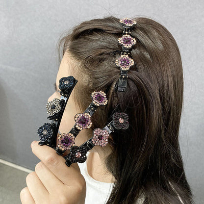 Shiny Gemstone Twist Hair Barrettes