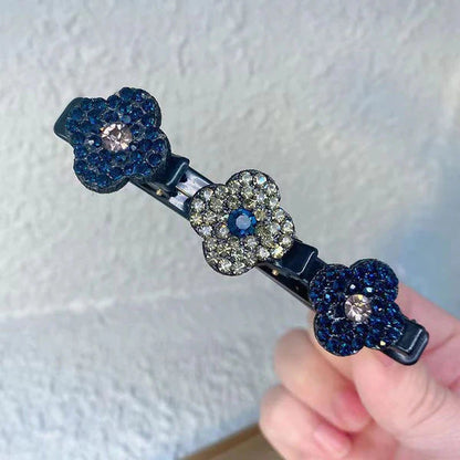 Shiny Gemstone Twist Hair Barrettes