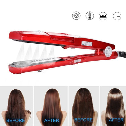 Steam Ceramic Hair Straightener Electric Professional Hair Tool