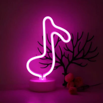 Leuchtendes Neonlichtschild für den Innenbereich