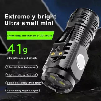 Compact Waterproof LED Torch with 5 Settings