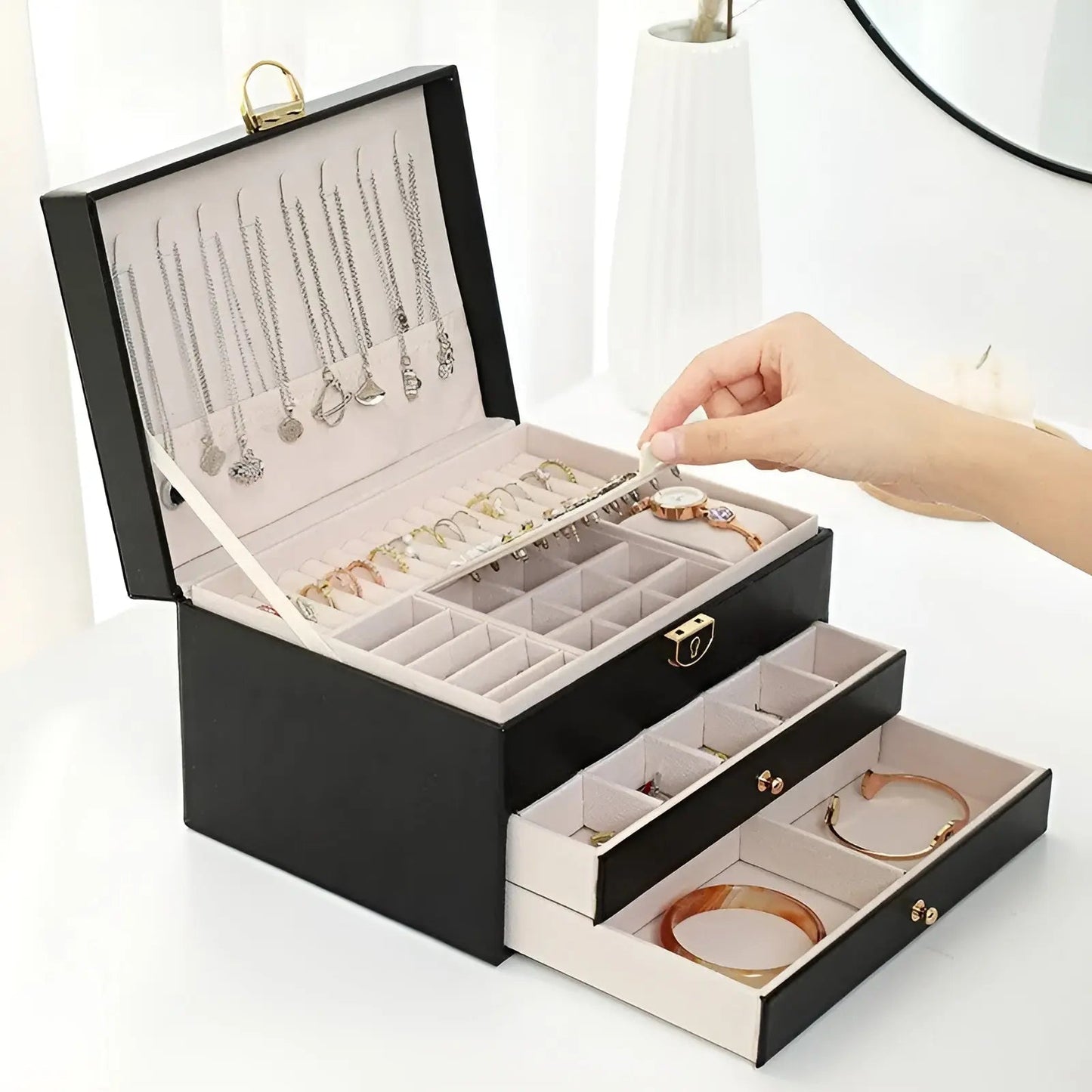 Premium Stackable Jewelry Storage Box - Halri